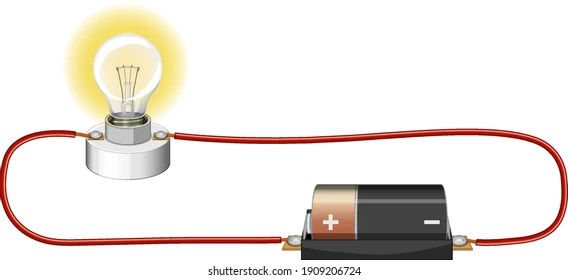 Circuito de batería y lámpara